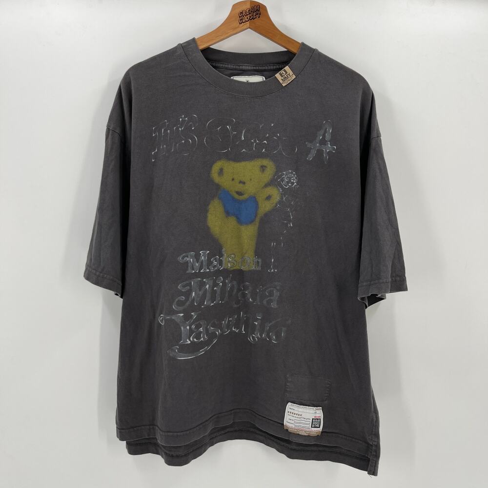 Maison Mihara Yasuhiro MMY Teddy Bear Wash Distressed Tee size 48 / XL